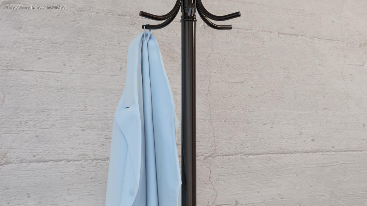 3D Lab Coat Blue Hanging