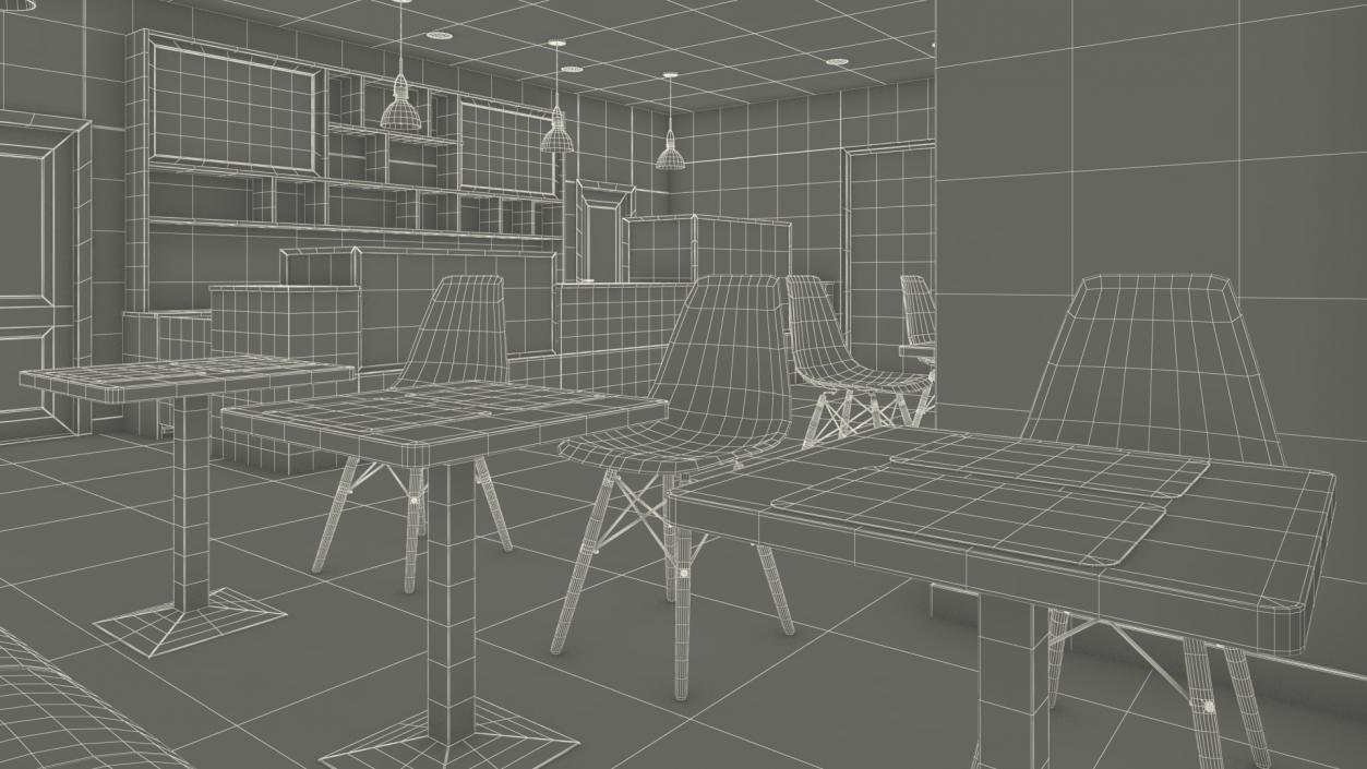 3D model Coffee Shop Interior