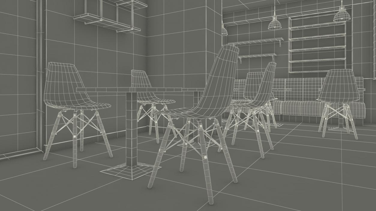 3D model Coffee Shop Interior