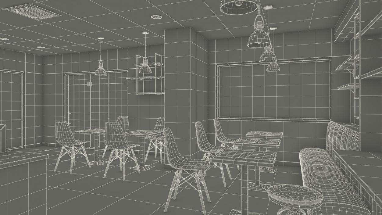 3D model Coffee Shop Interior