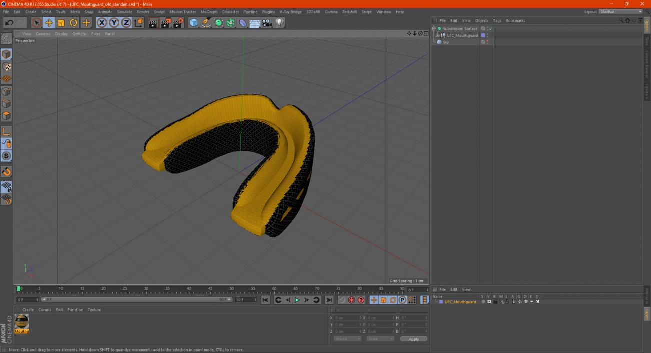 UFC Mouthguard 3D model