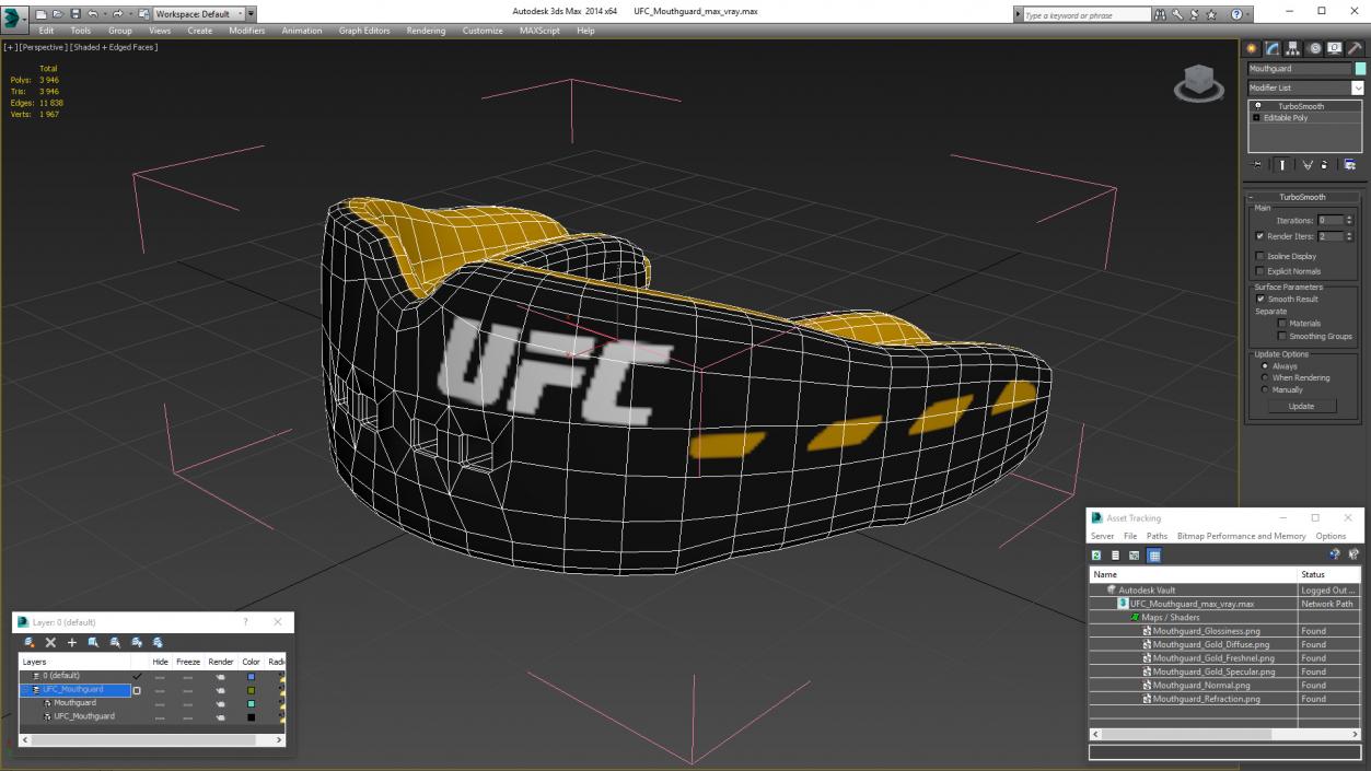 UFC Mouthguard 3D model