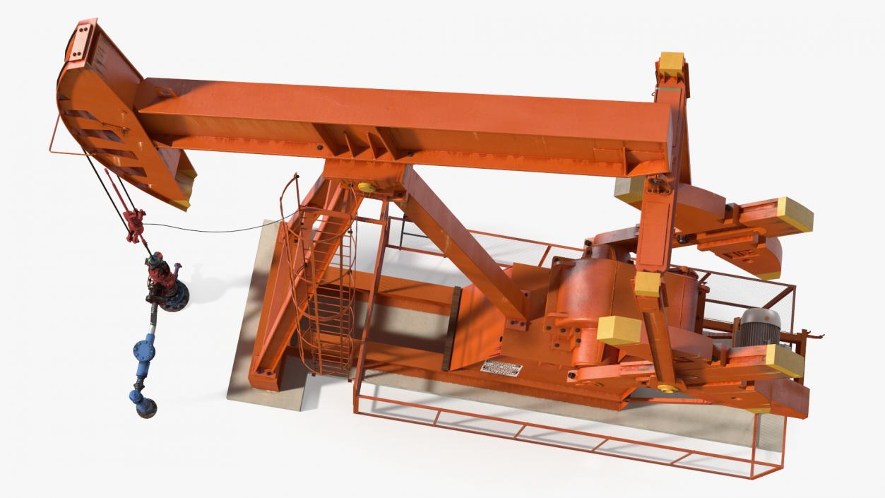 3D Oil Well Pump Jack model