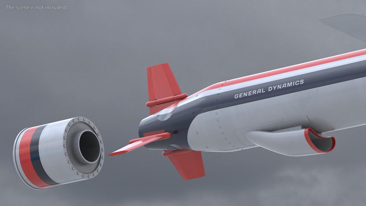 3D model General Dynamics Tomahawk Cruise Missile