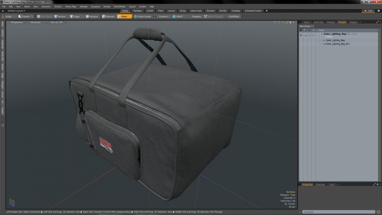 3D Gator Lighting Bag model