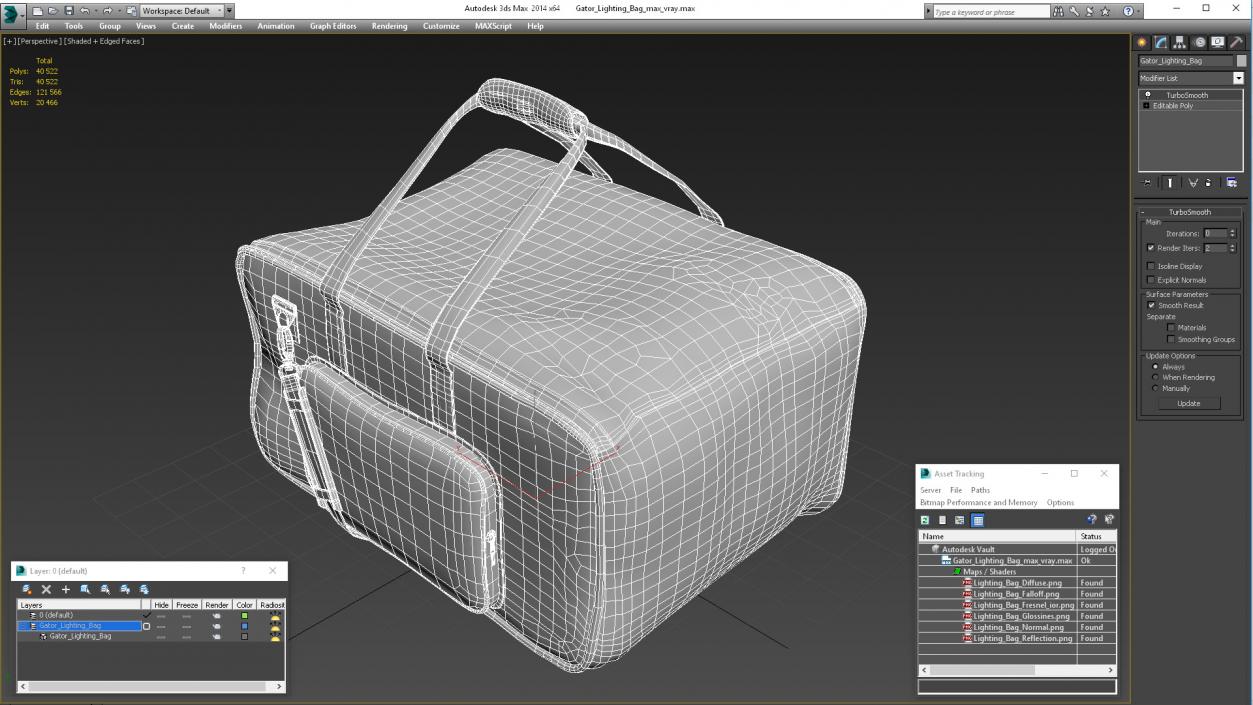 3D Gator Lighting Bag model