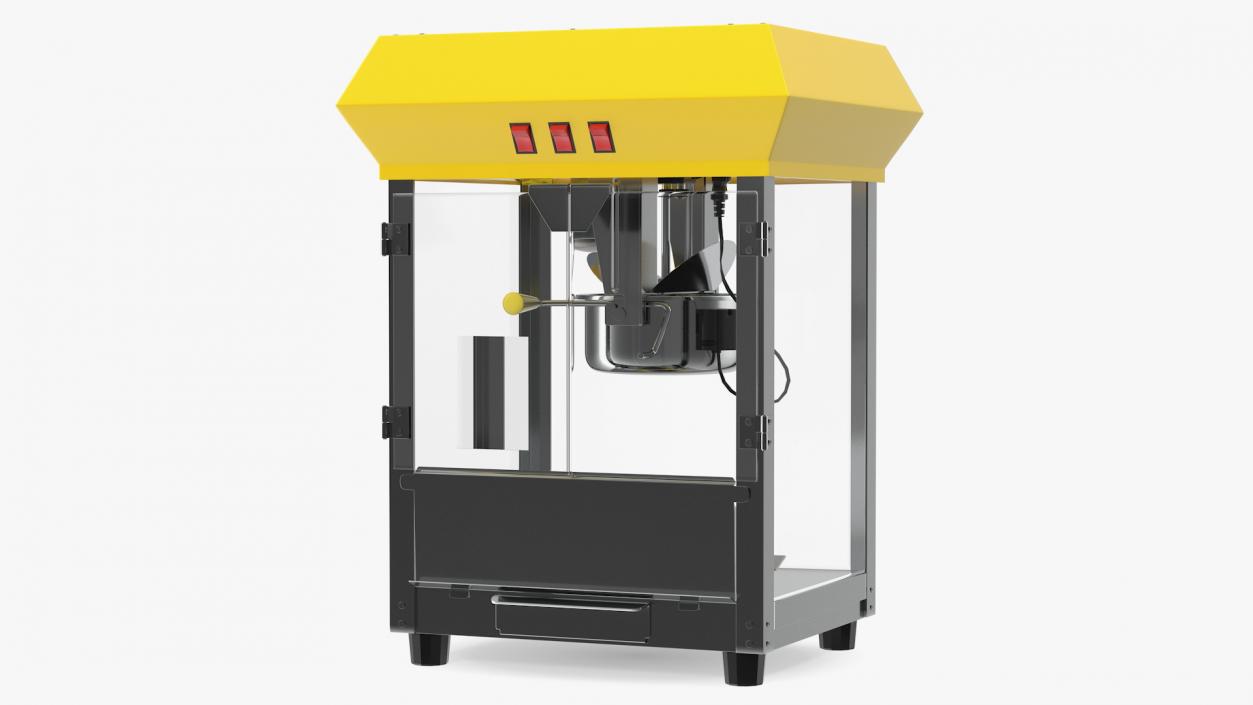 3D Empty Popcorn Popper Machine model