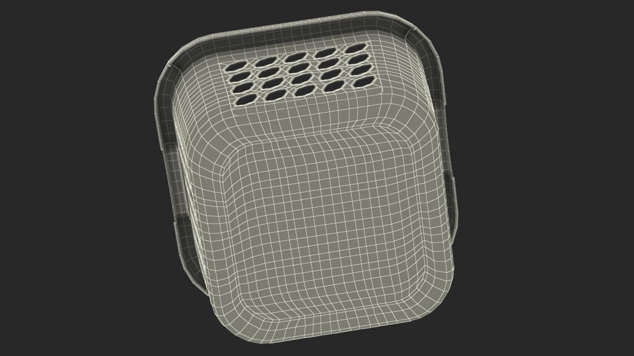 Plastic Laundry Basket Square Blue 3D model