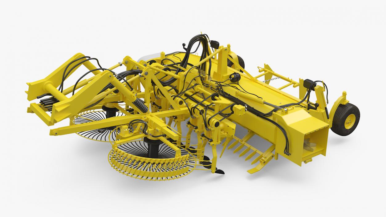 3D Vervaet 17T Beet Harvester Dusty Yellow Rigged