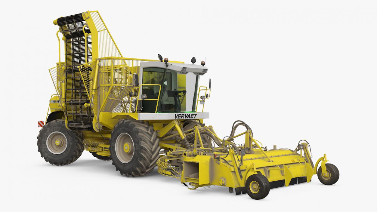 3D Vervaet 17T Beet Harvester Dusty Yellow Rigged