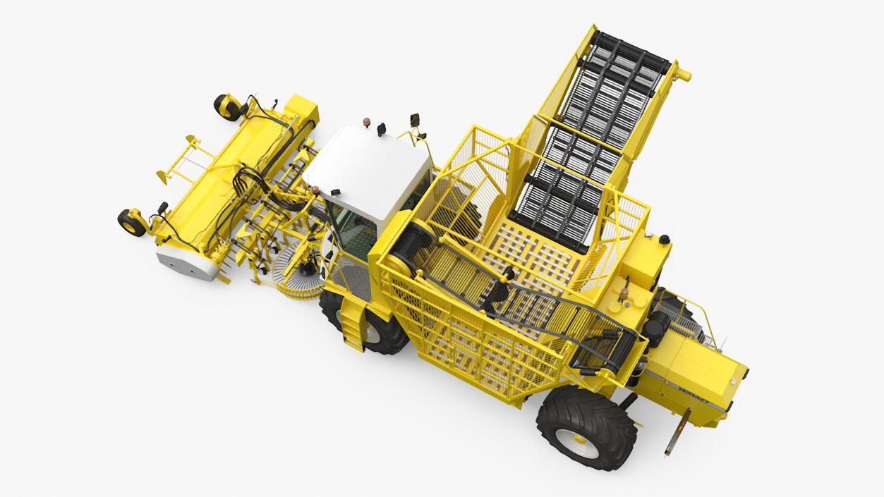 3D Vervaet 17T Beet Harvester Dusty Yellow Rigged