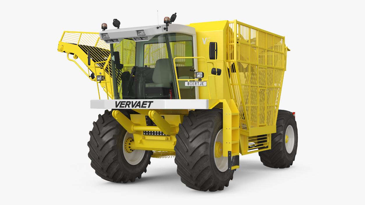 3D Vervaet 17T Beet Harvester Dusty Yellow Rigged