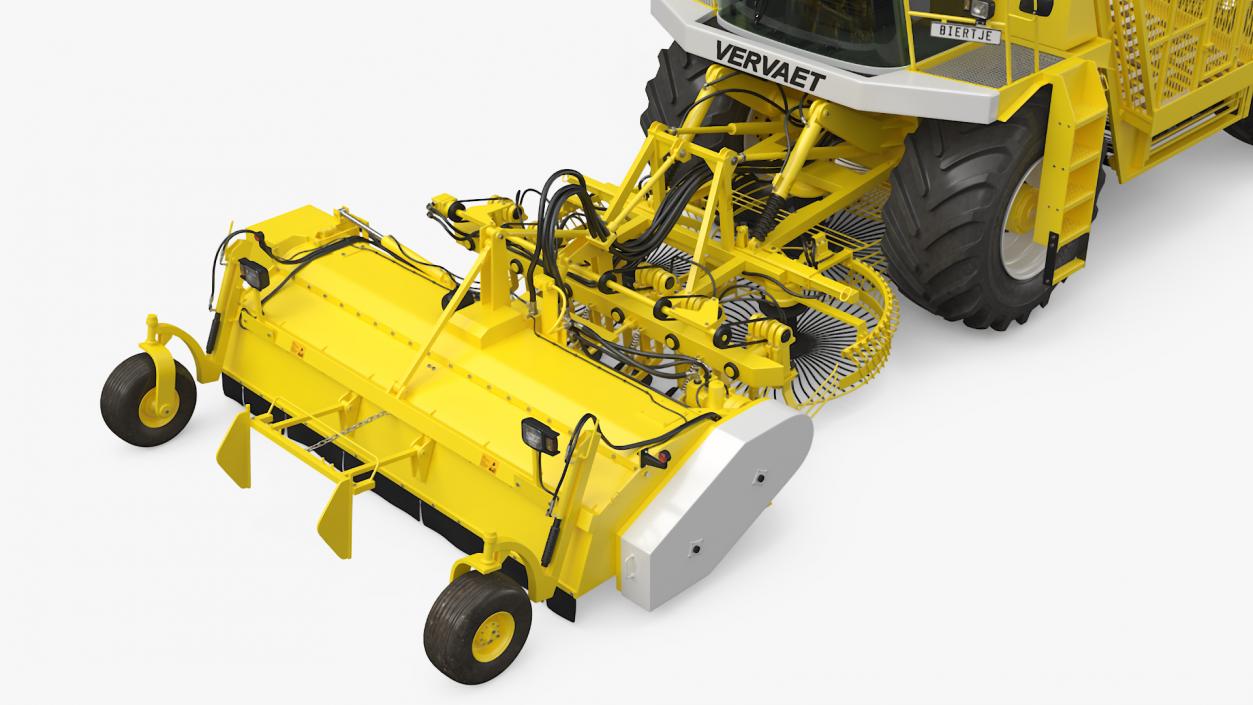 3D Vervaet 17T Beet Harvester Dusty Yellow Rigged