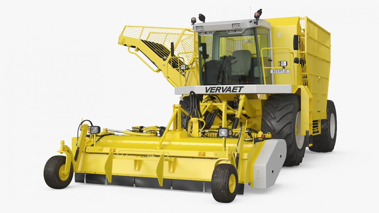 3D Vervaet 17T Beet Harvester Dusty Yellow Rigged