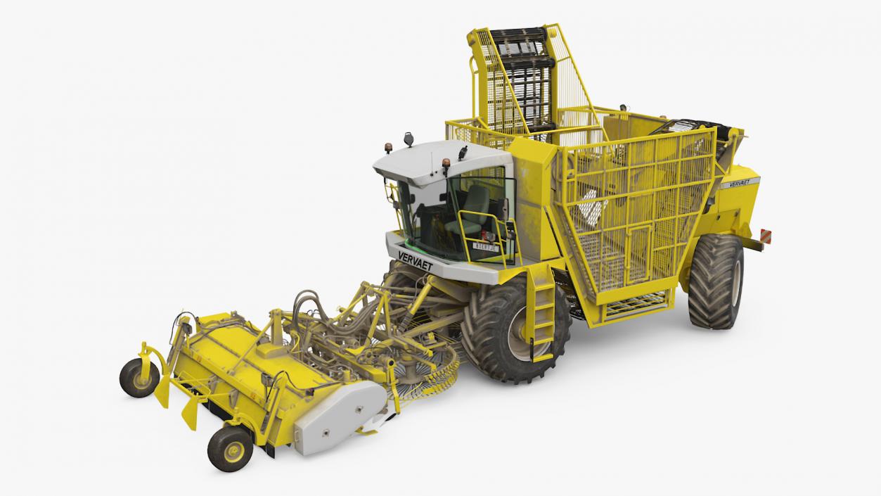 3D Vervaet 17T Beet Harvester Dusty Yellow Rigged