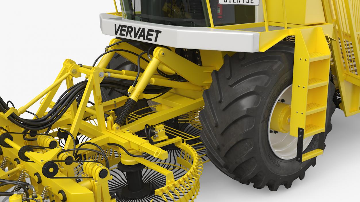 3D Vervaet 17T Beet Harvester Dusty Yellow Rigged