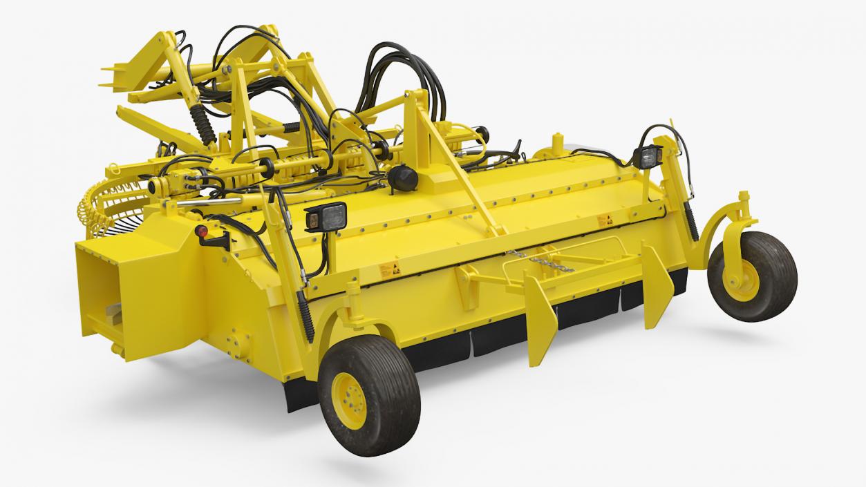 3D Vervaet 17T Beet Harvester Dusty Yellow Rigged