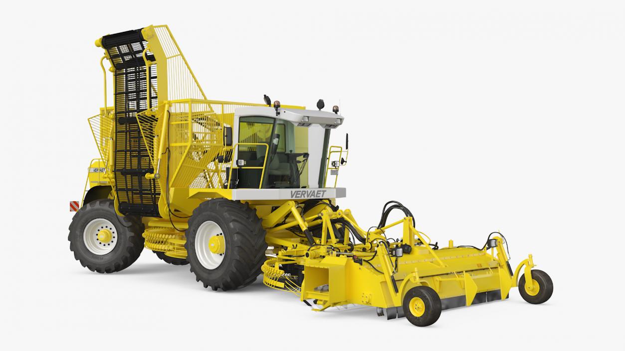 3D Vervaet 17T Beet Harvester Dusty Yellow Rigged