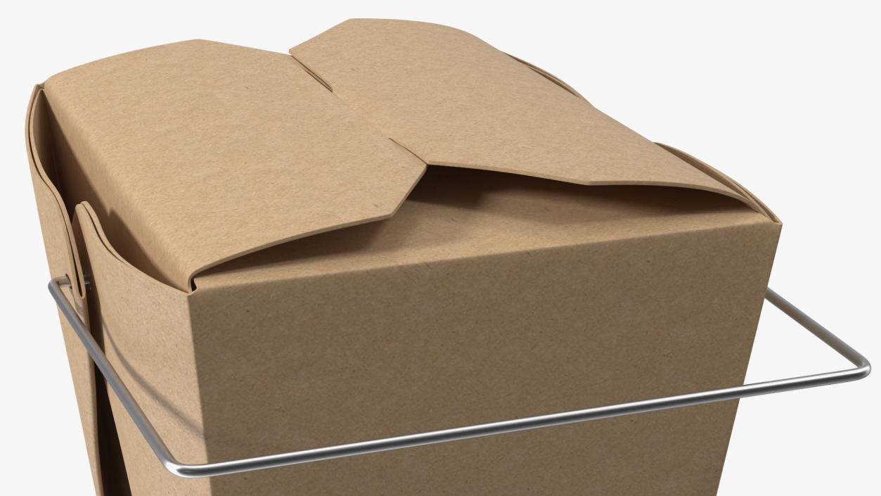 3D Kraft Paper Take Out Food Container 32 Oz