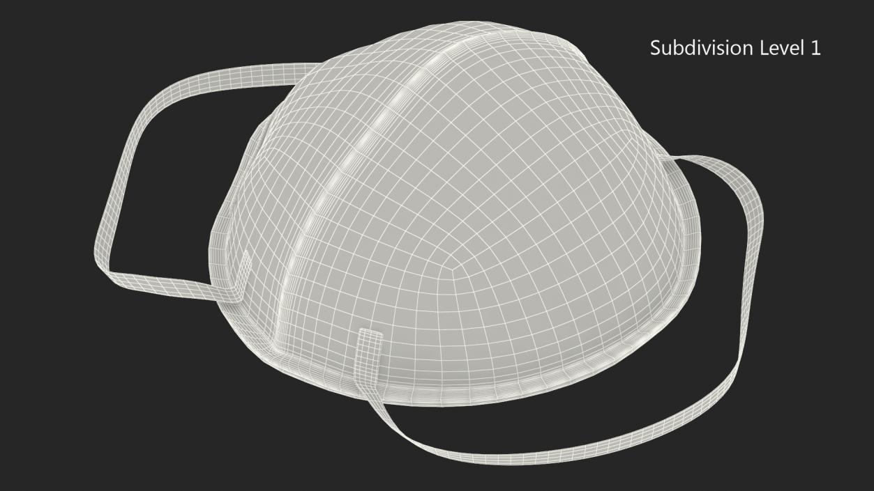 3D model Particulate Respirator 3M 8210 N95 Class