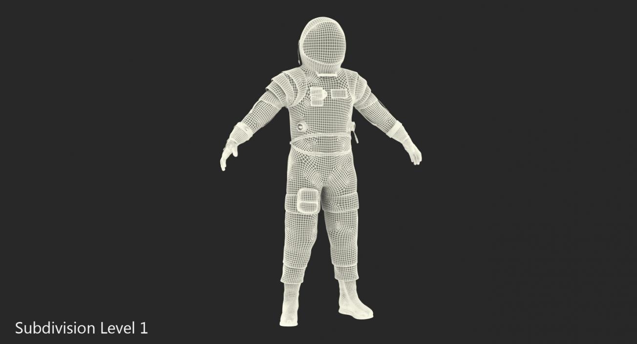 3D model Empty Spacesuit