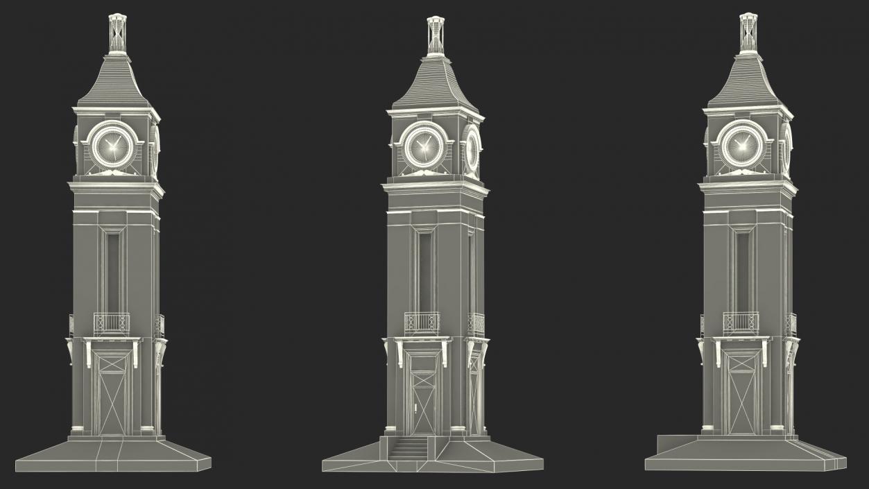 3D model Old Clock Tower