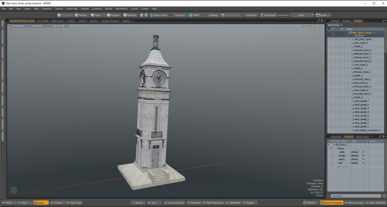 3D model Old Clock Tower