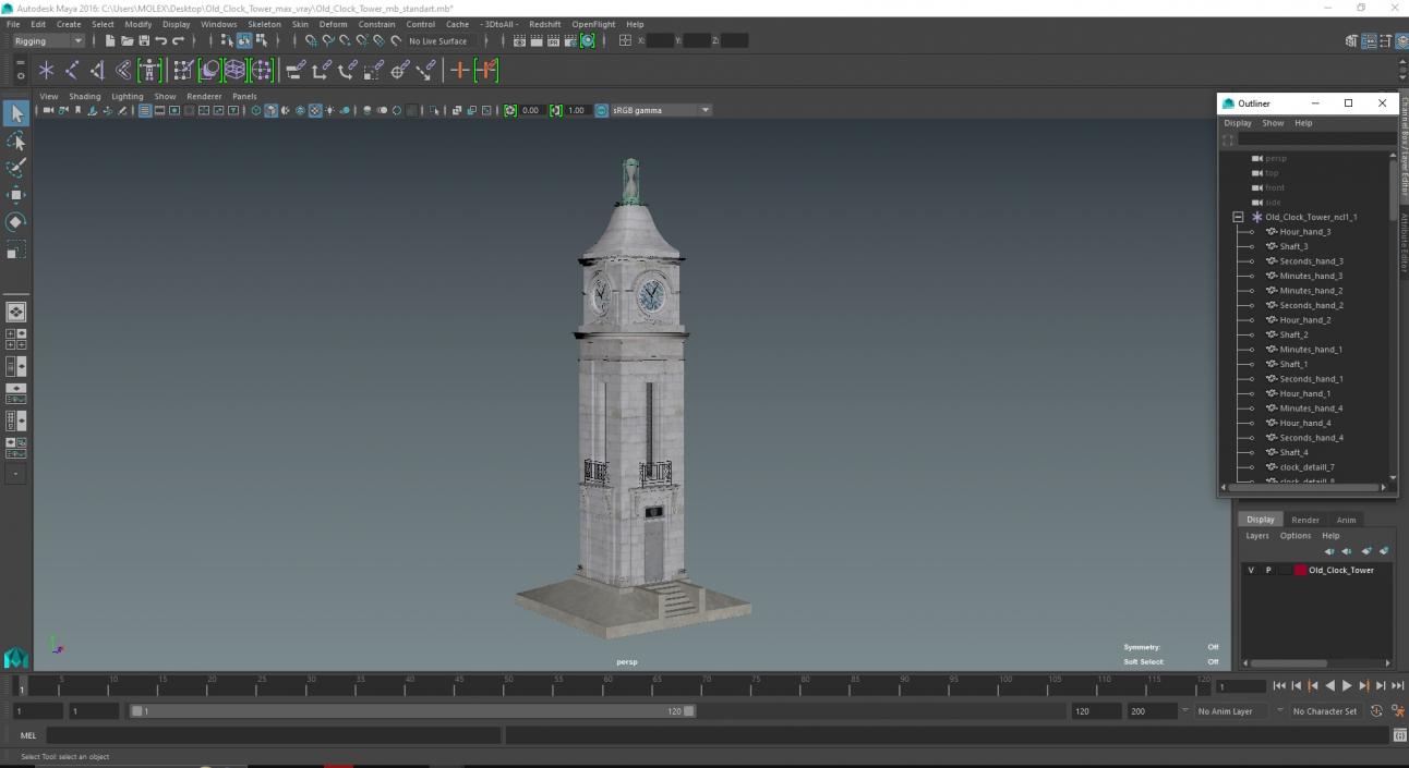 3D model Old Clock Tower