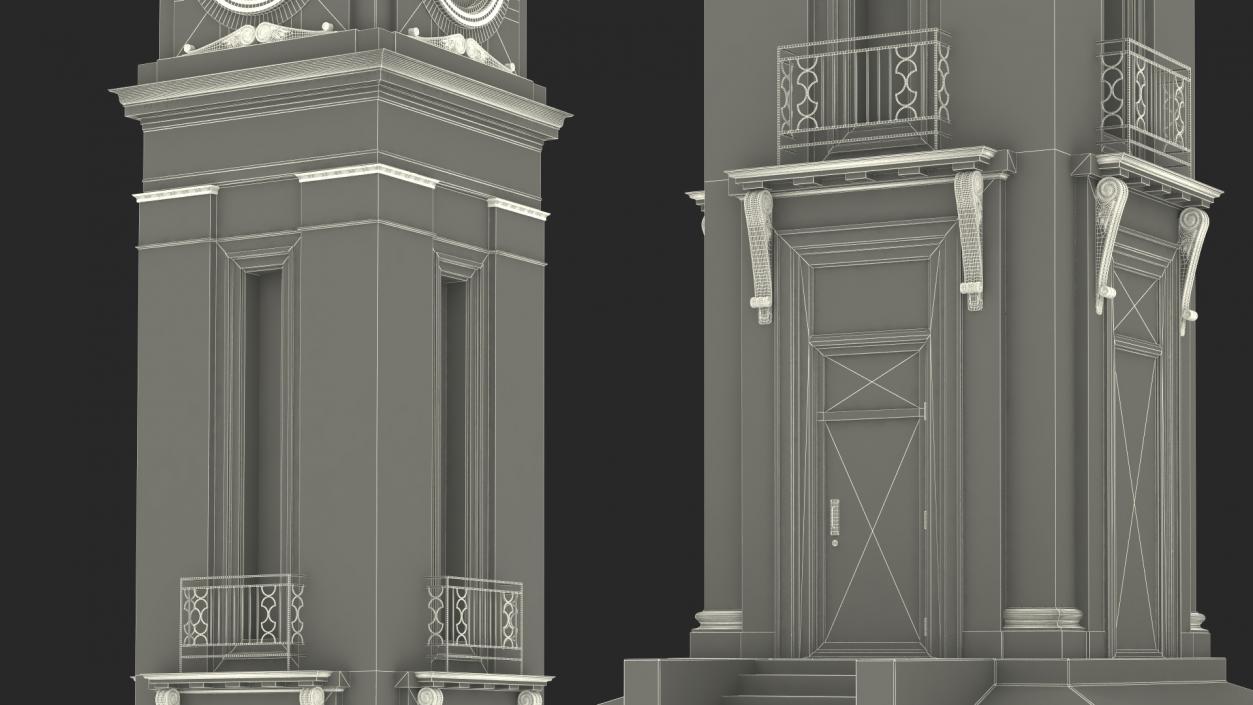 3D model Old Clock Tower