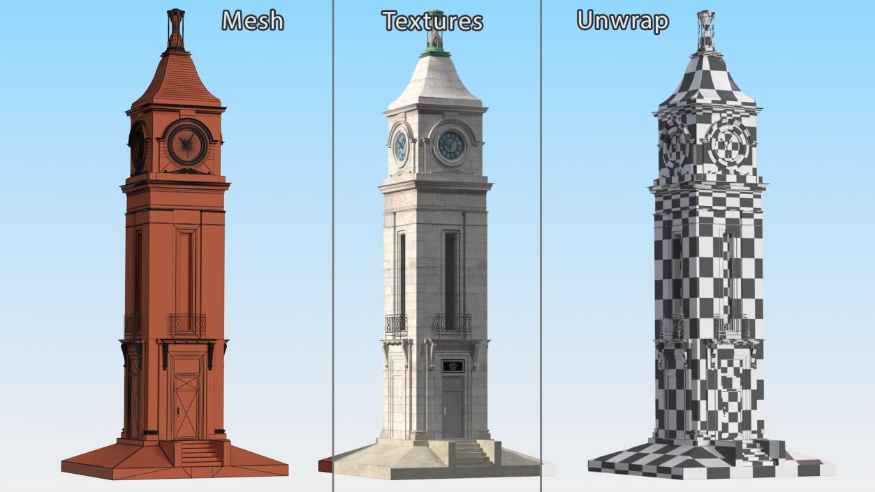 3D model Old Clock Tower