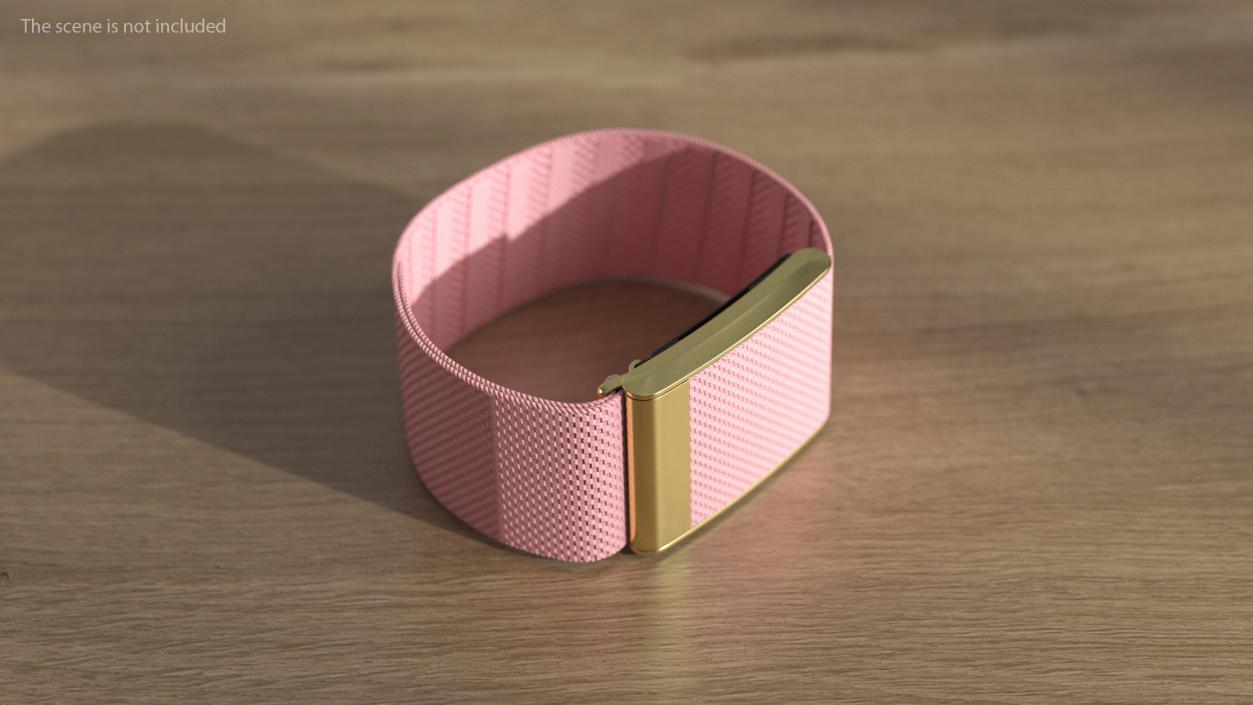 Health Monitoring Band Pink 3D