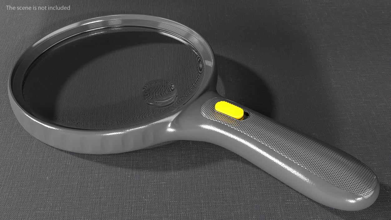 Handheld Illuminated Magnifying Glass 3D