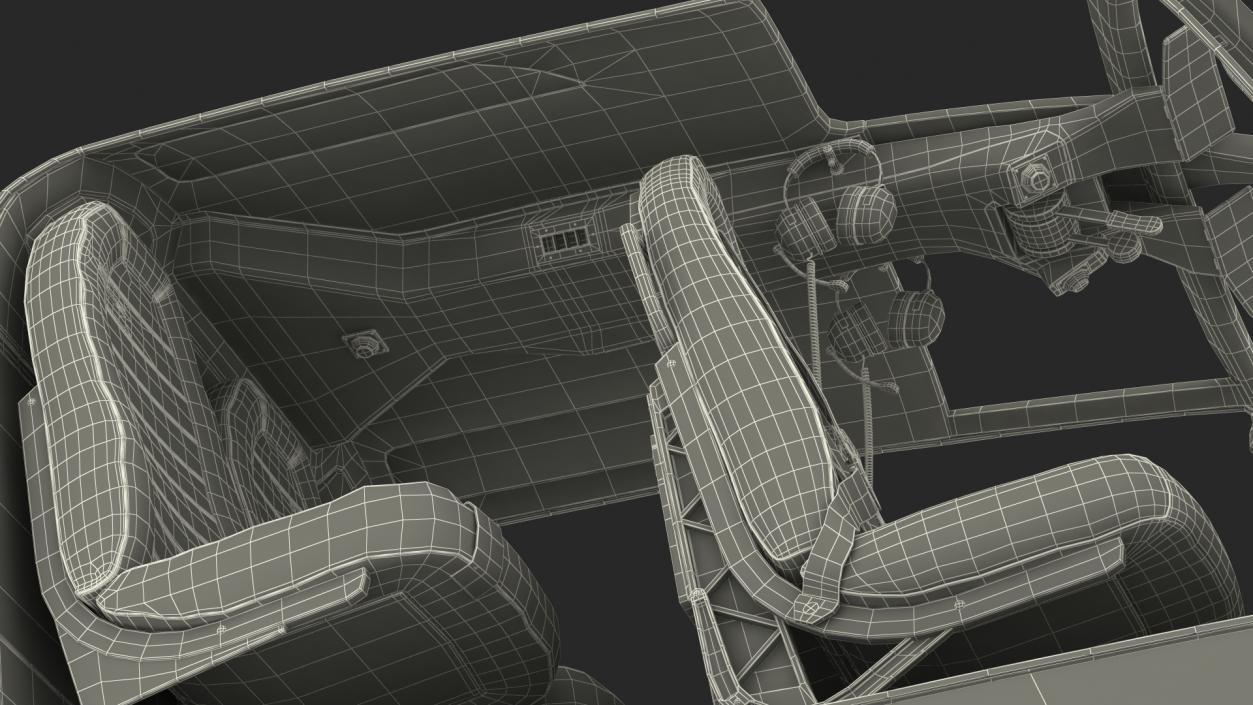 3D model Lightweight Helicopter Cockpit