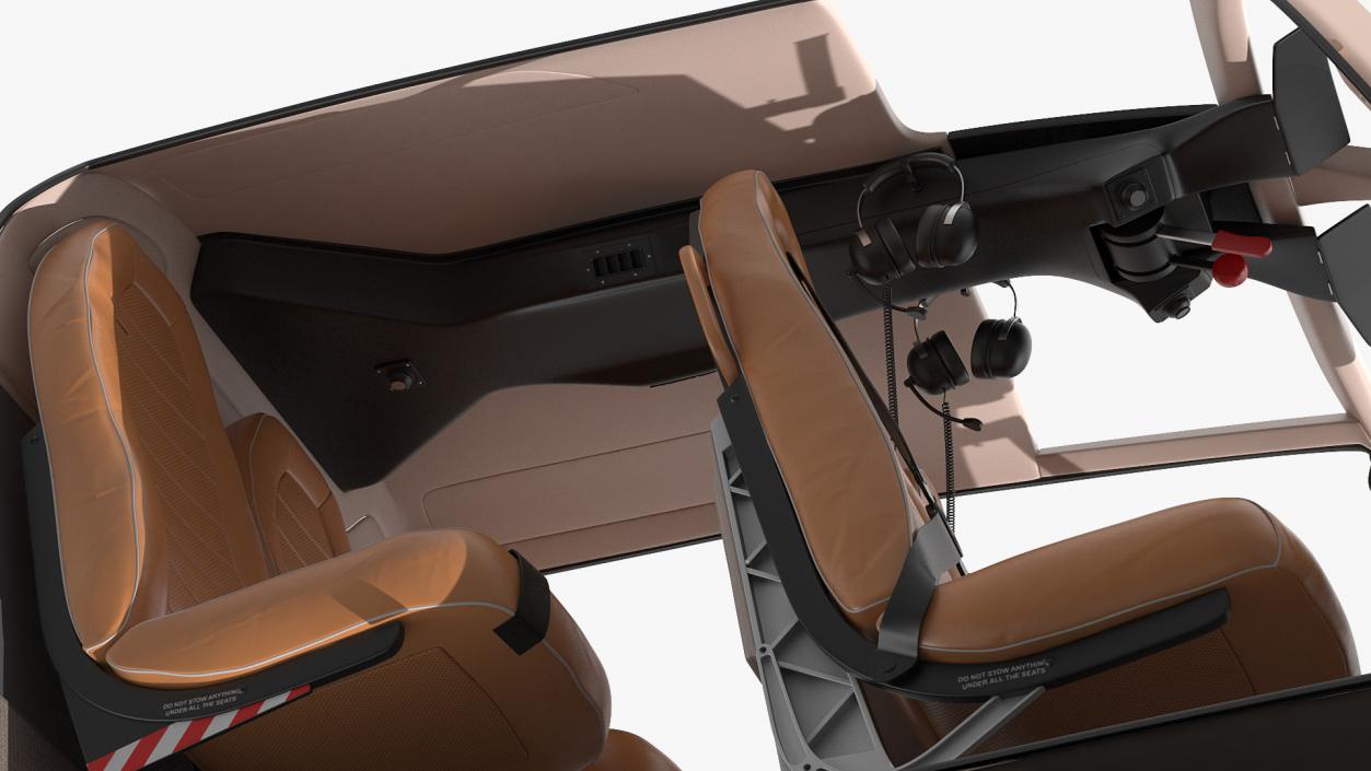 3D model Lightweight Helicopter Cockpit