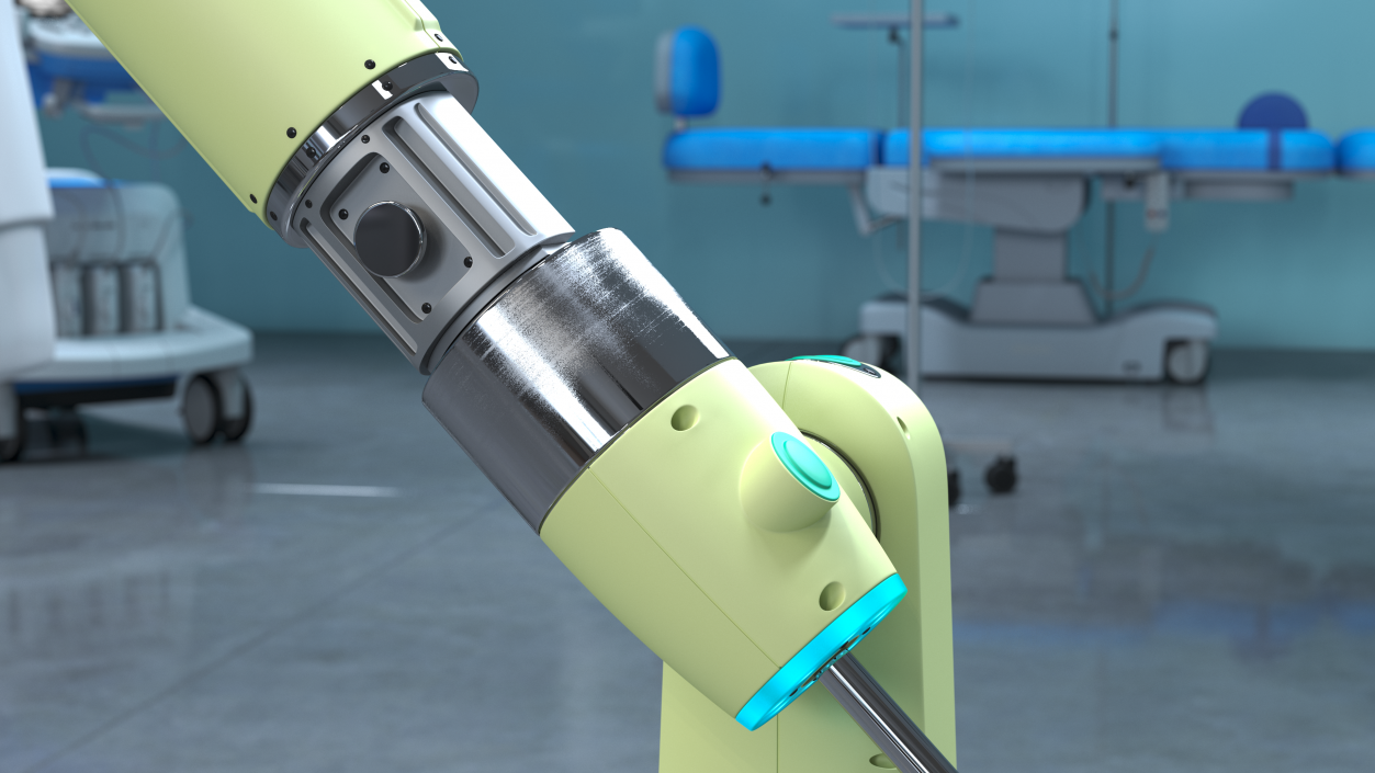 3D Medical Versatile Robotic Arm Rigged