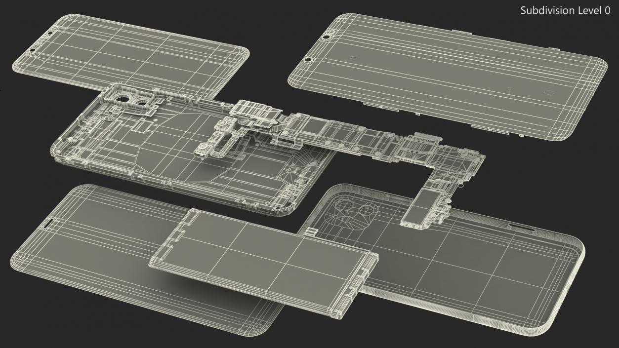 3D iPhone 11 with Full Internal Structure model