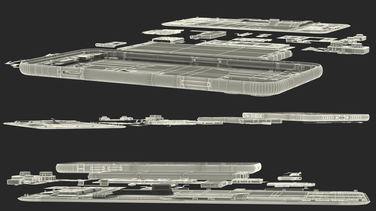 3D iPhone 11 with Full Internal Structure model