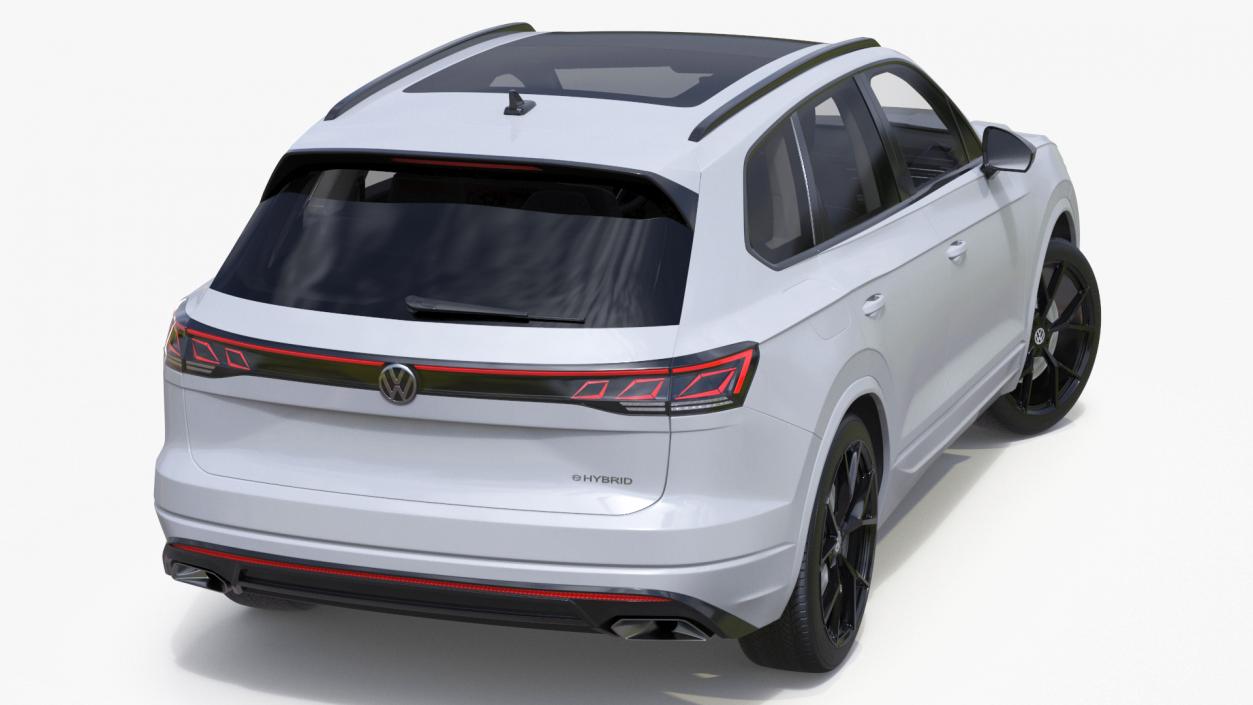 3D Volkswagen Touareg 2024 White Rigged