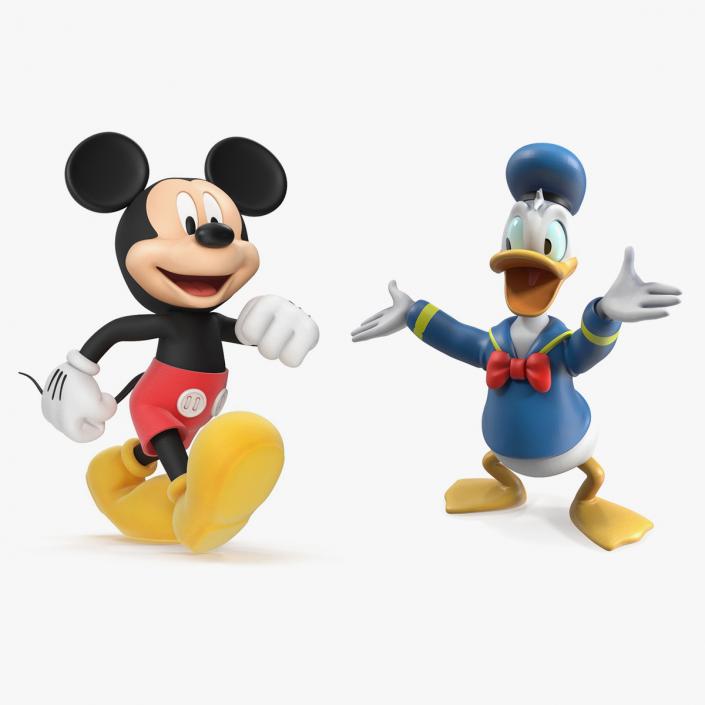 3D model Rigged Disney Characters Collection