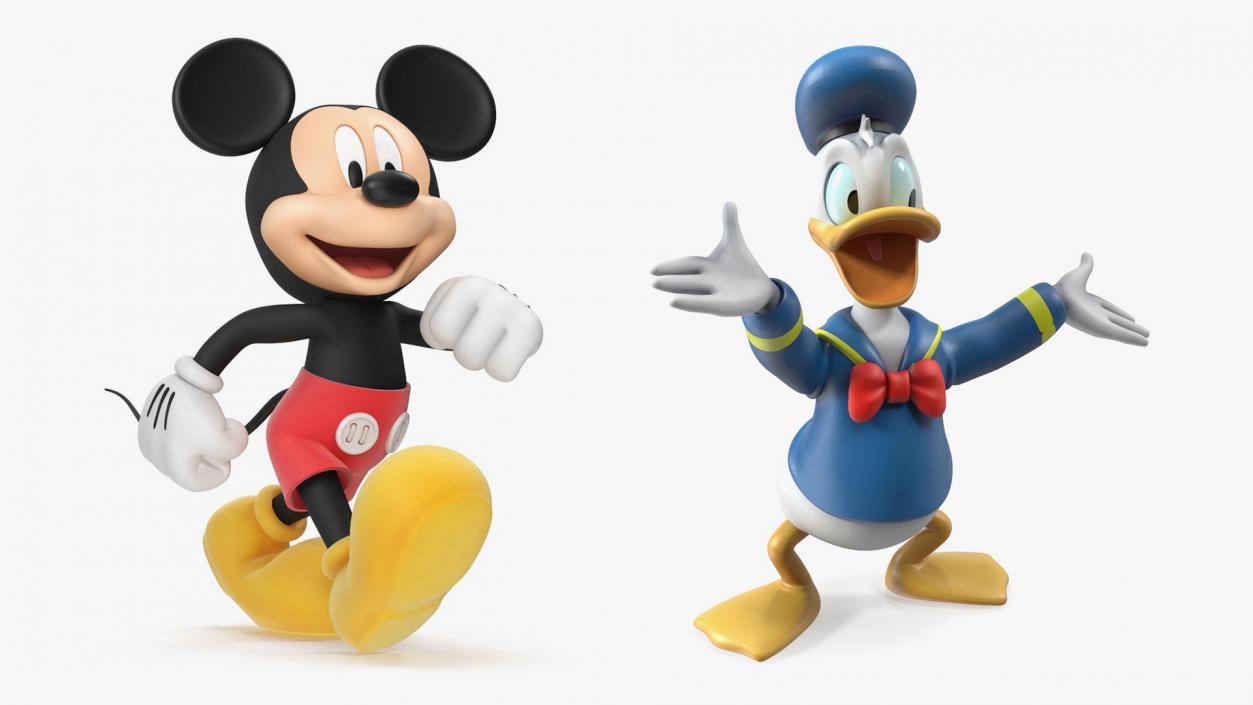 3D model Rigged Disney Characters Collection