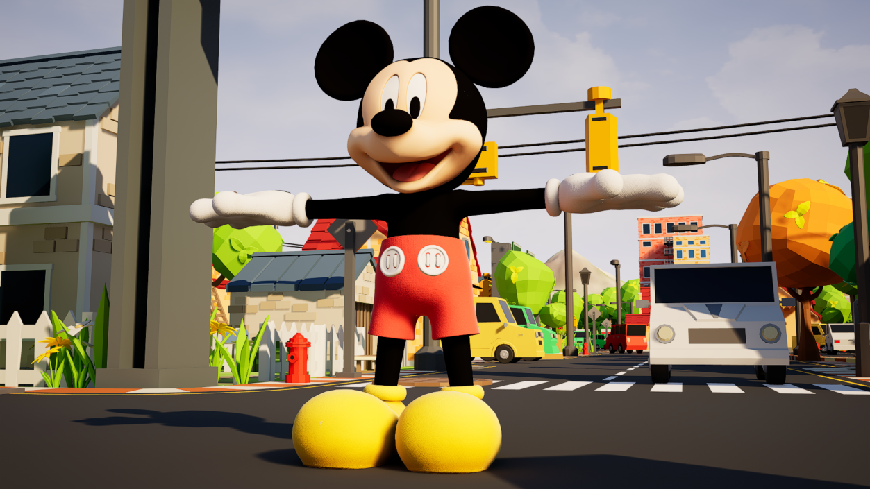 3D model Rigged Disney Characters Collection