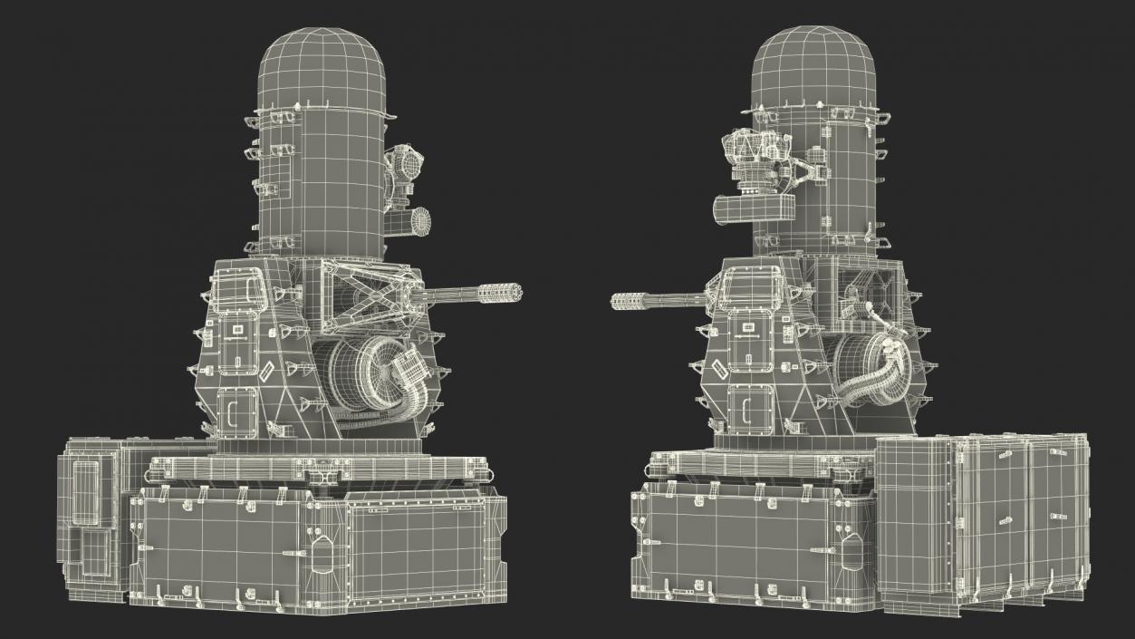 3D Mark 15 Phalanx Close-In Weapon System Marine Rigged for Maya