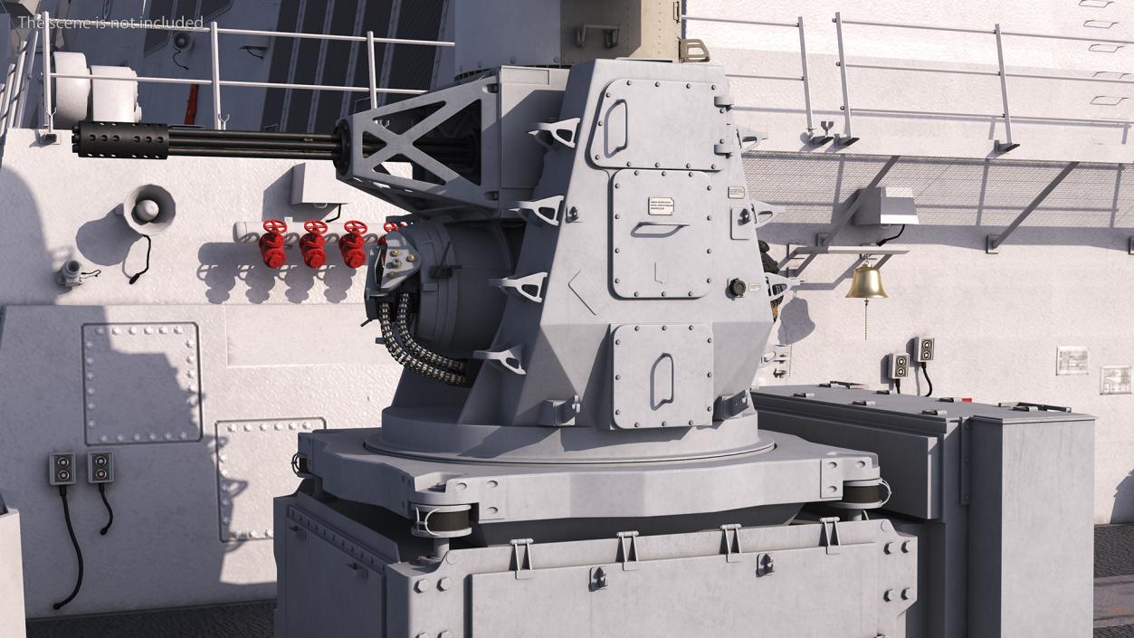 3D Mark 15 Phalanx Close-In Weapon System Marine Rigged for Maya