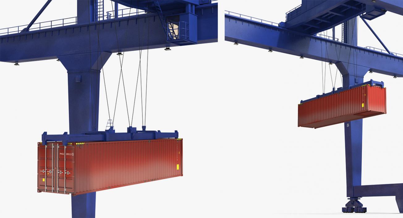 Port Cranes 3D Models Collection 4 3D model