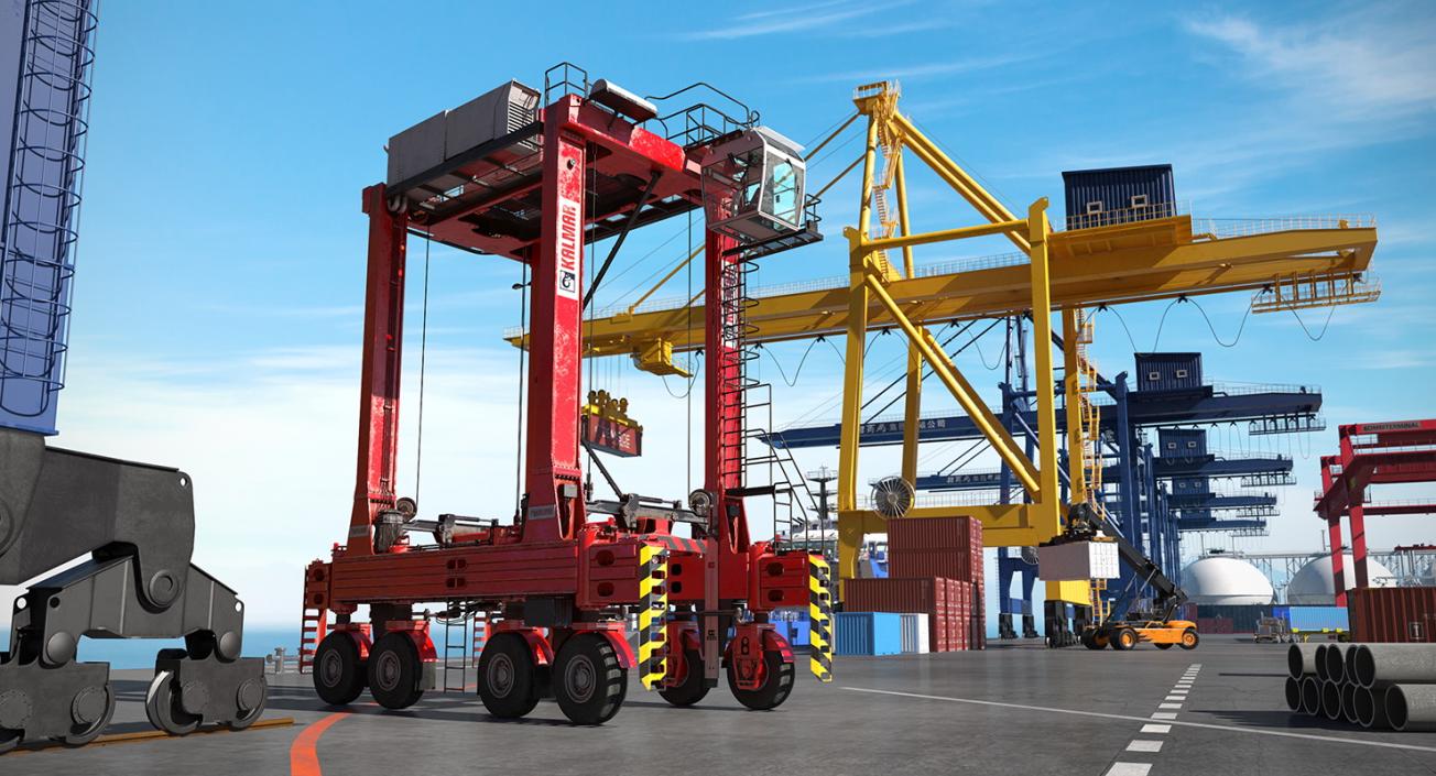 Port Cranes 3D Models Collection 4 3D model