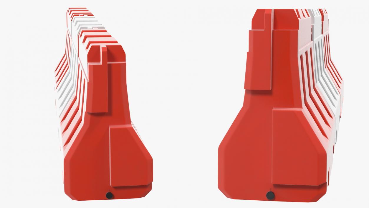 Road Safety Plastic Barricade 3D model