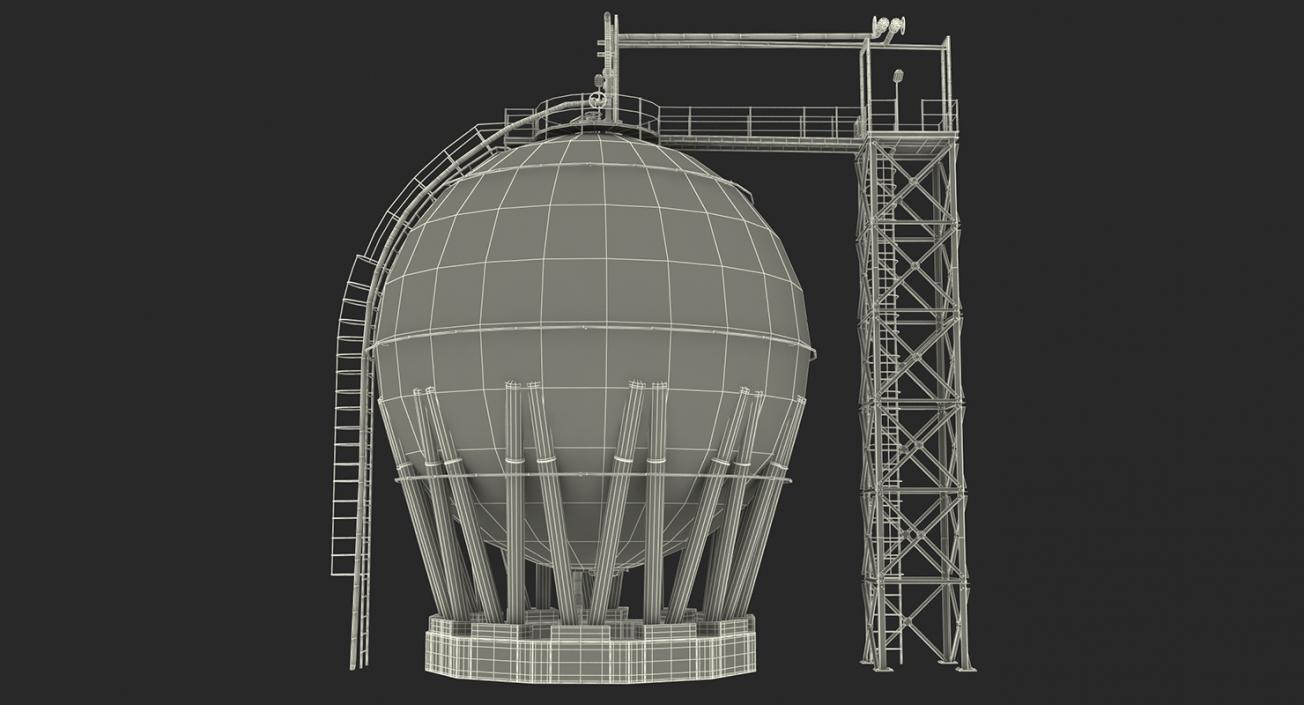 3D model Oil Storage Tanks Collection 3