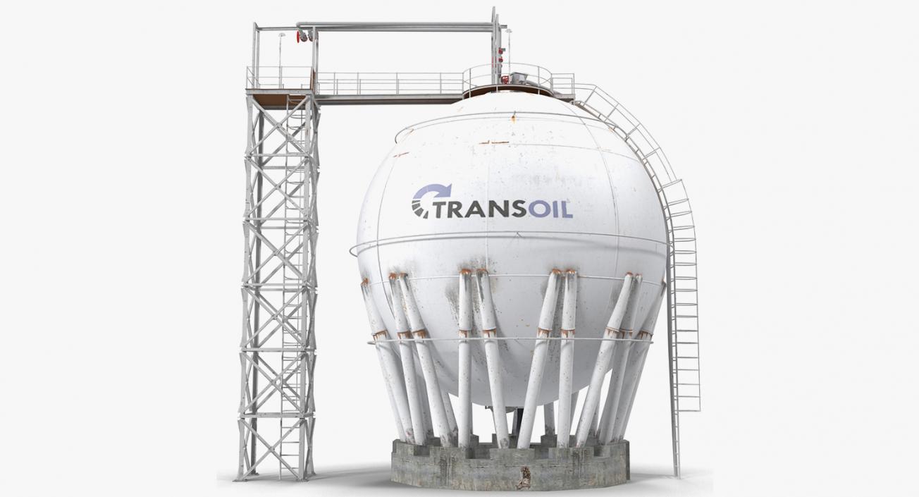 3D model Oil Storage Tanks Collection 3