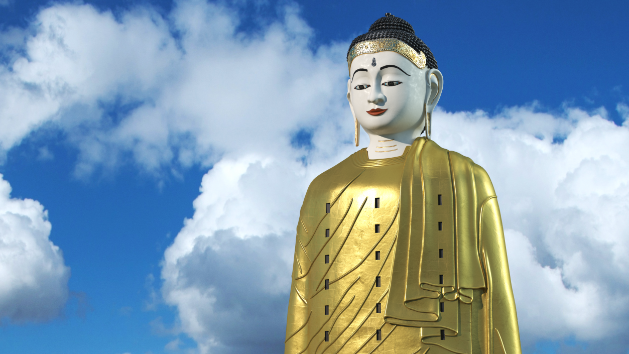 3D Statue Laykyun Sekkya Buddha model