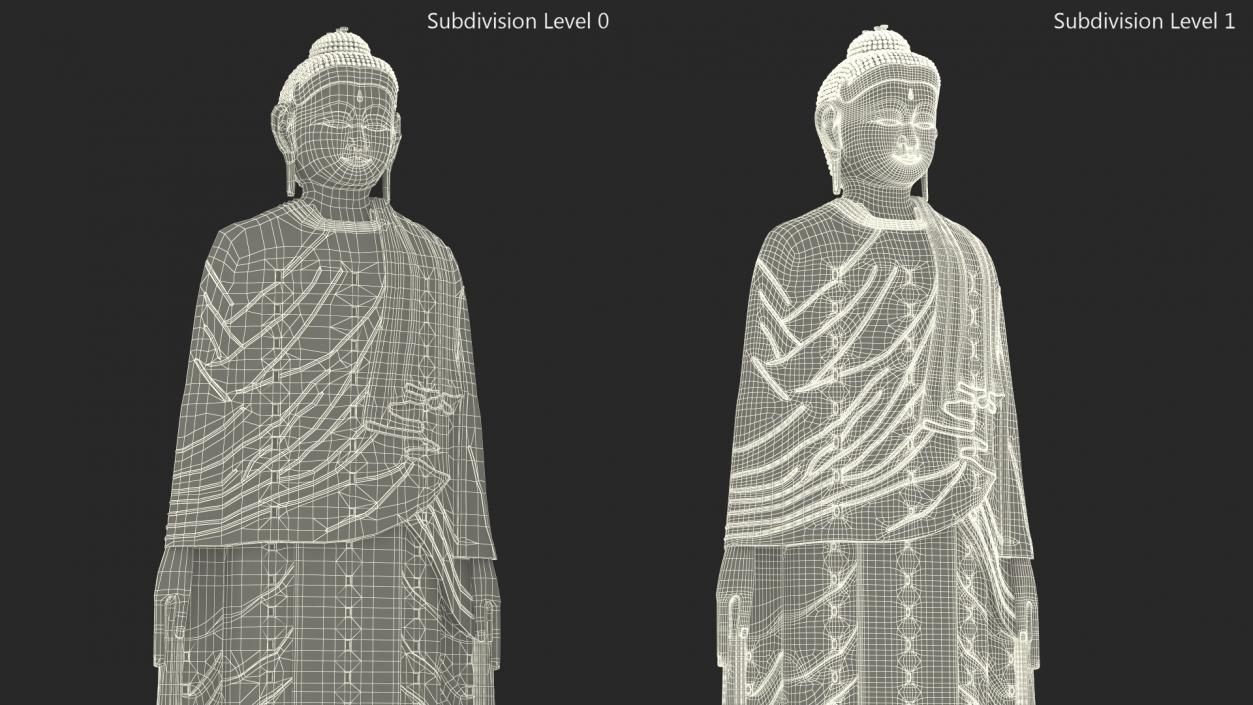 3D Statue Laykyun Sekkya Buddha model